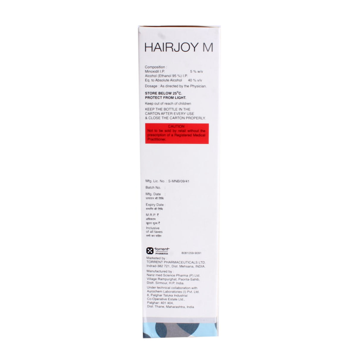 Hairjoy M 5 Topical Solution 60 ml Price, Uses, Side Effects
