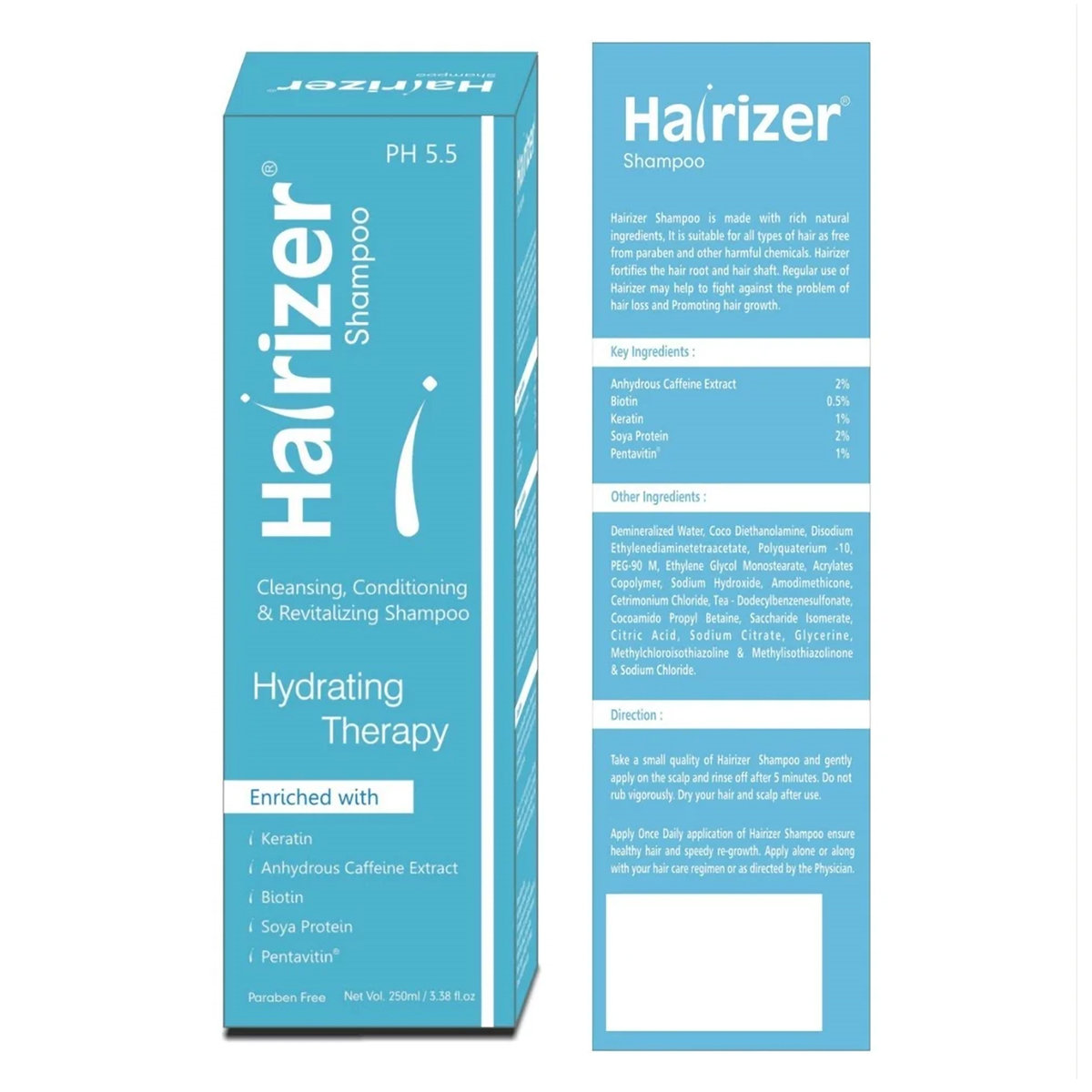 Hairizer PH 5.5 Shampoo 250 ml, Pack of 1 Hairizer PH 5.5 Shampoo 250 ml, Pack of 1