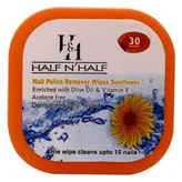 Half &amp; Half Nail Polish Remover Wipes, 30 Count, Pack of 1