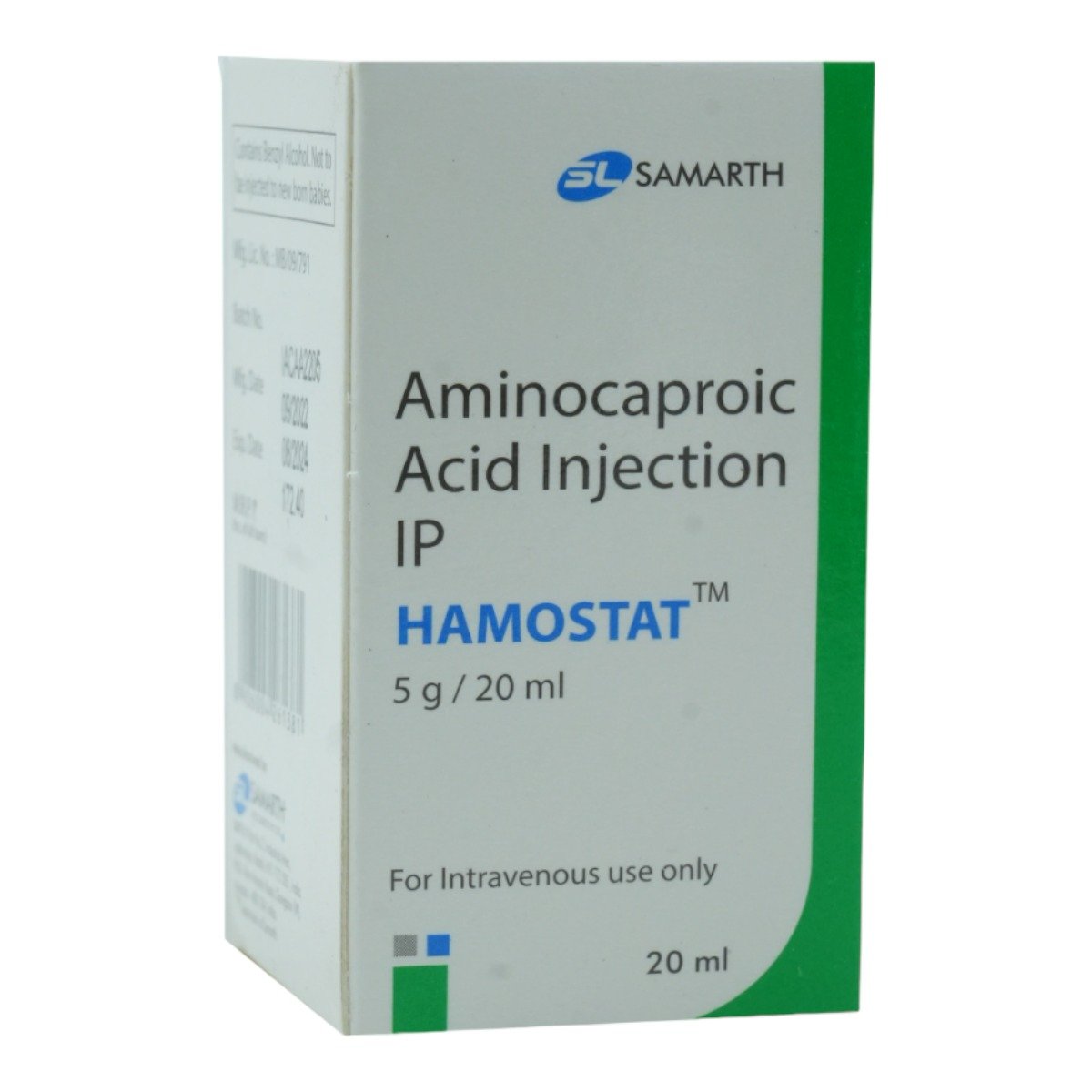Hamostat 5Mg/20Ml Inj, Pack of 1 INJECTION Hamostat 5Mg/20Ml Inj, Pack of 1 INJECTION