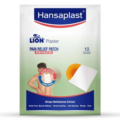 Hansaplast Lion Atropa Belladonna Plaster Sheets, 10 Count, Pack of 10