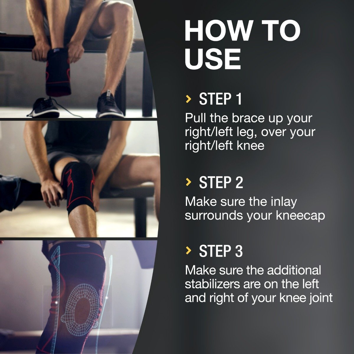 Hansaplast Sport Knee Brace Medium, 1 Count, Pack of 1 Hansaplast Sport Knee Brace Medium, 1 Count, Pack of 1