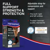 Hansaplast Sport Ankle Brace Medium, 1 Count, Pack of 1