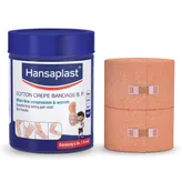 Hansaplast Cotton Crepe Bandage B.P. 6 cm x 4 m, 1 Count, Pack of 1