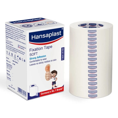 Hansaplast Fixation Soft Tape 7.5 cm x 9.14 m, 1 Count, Pack of 1