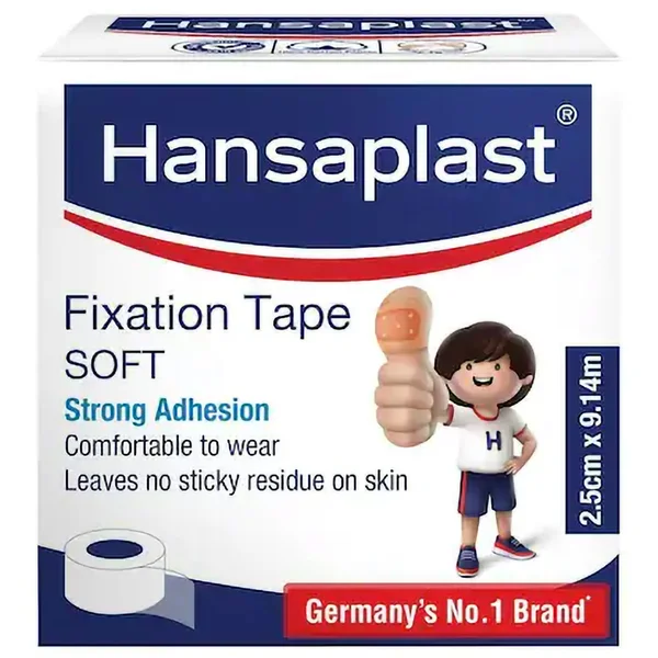 Hansaplast Fixation Soft Adhesive Tape 2.5cm x 9.14M, Pack of 1