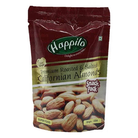 Happilo Premium Roasted Salted & Salted Californian Almonds, 200 gm