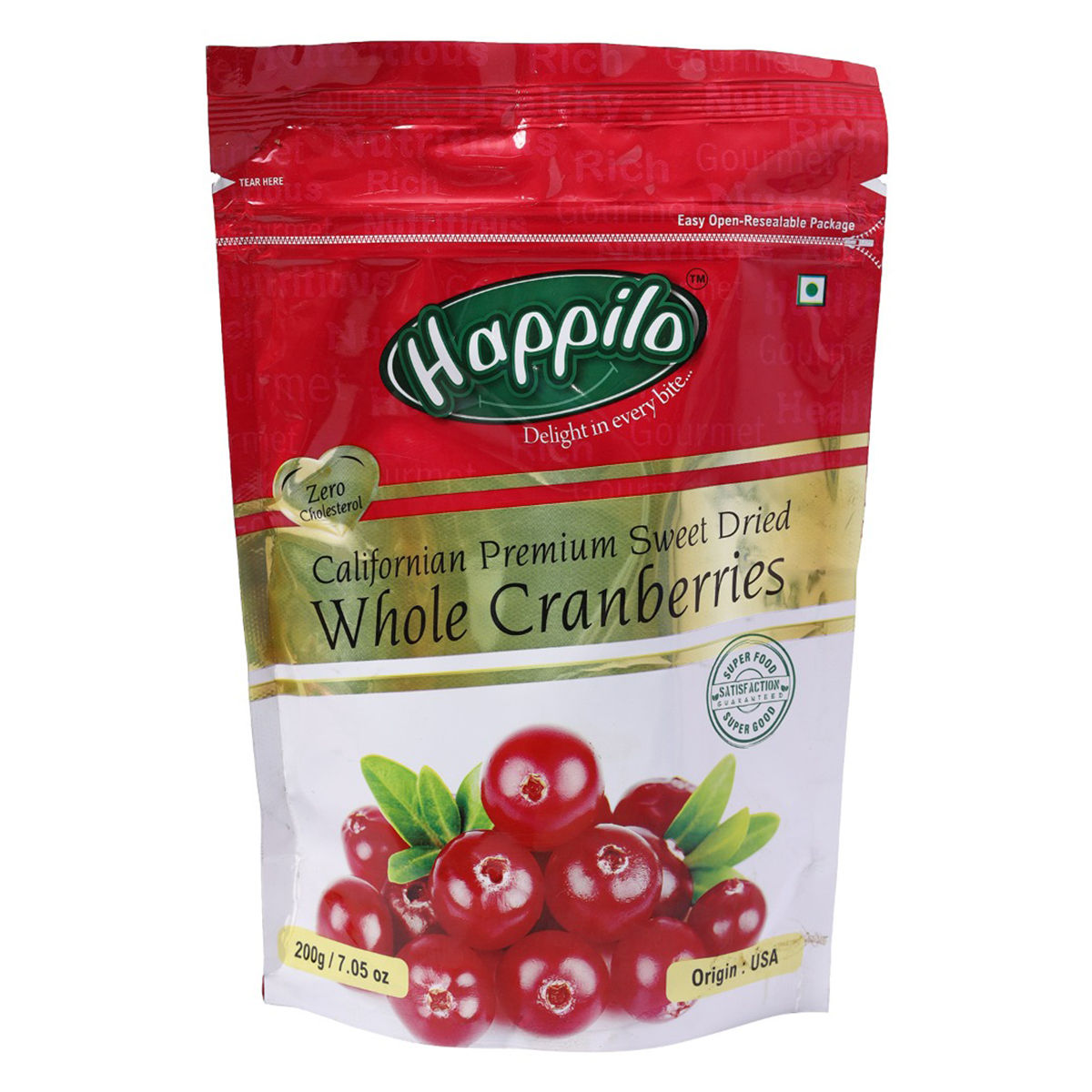 Buy Happilo Premium American Whole Blueberry Cranberry Duet, 200 gm Online