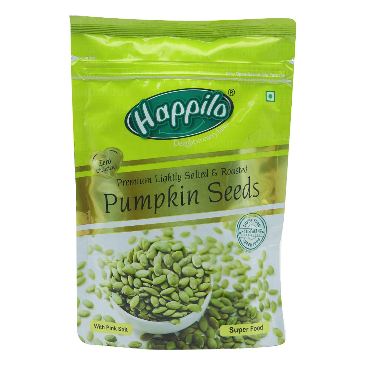 Buy Happilo Premium Lightly Salted & Roasted Pumpkin seeds, 200 gm Online