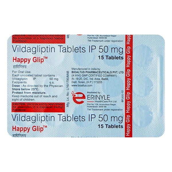 Happy Glip 50 Tablet 15's