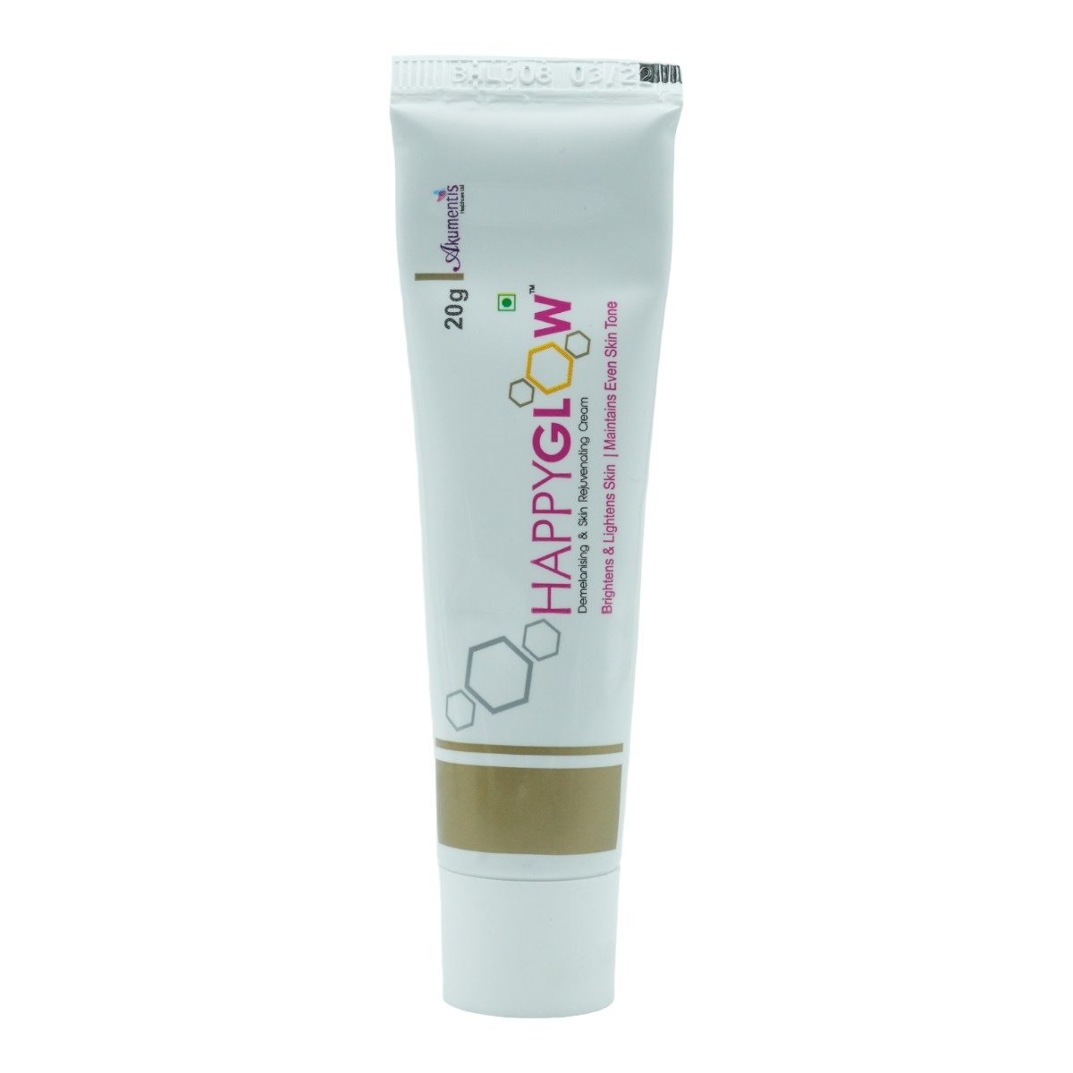 Happyglow Demelanising & Skin Rejuvenating Cream 20 gm | Brightens & Lightens Skin | Evens Out Skin Tone | For All Skin Type, Pack of 1 Happyglow Demelanising & Skin Rejuvenating Cream 20 gm | Brightens & Lightens Skin | Evens Out Skin Tone | For All Skin Type, Pack of 1