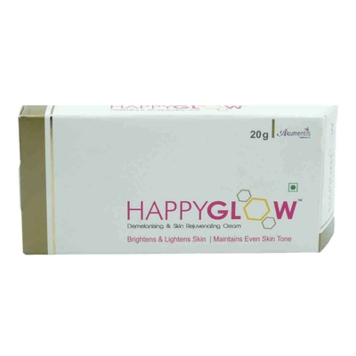 Happyglow Demelanising &amp; Skin Rejuvenating Cream 20 gm | Brightens &amp; Lightens Skin | Evens Out Skin Tone | For All Skin Type, Pack of 1