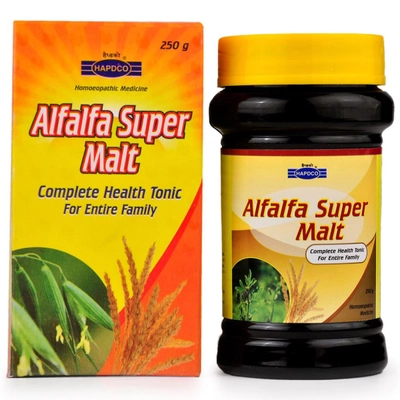 Hapdco Alfalfa Super Malt, 250 gm, Pack of 1