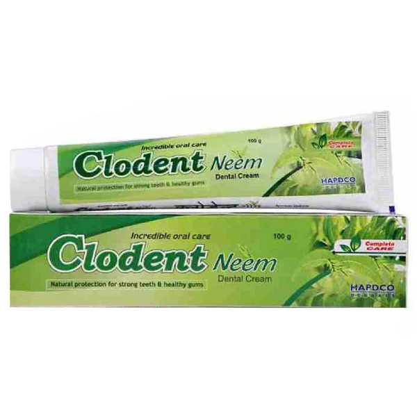Hapdco Clodent Neem Dental Cream, 100 gm, Pack of 1