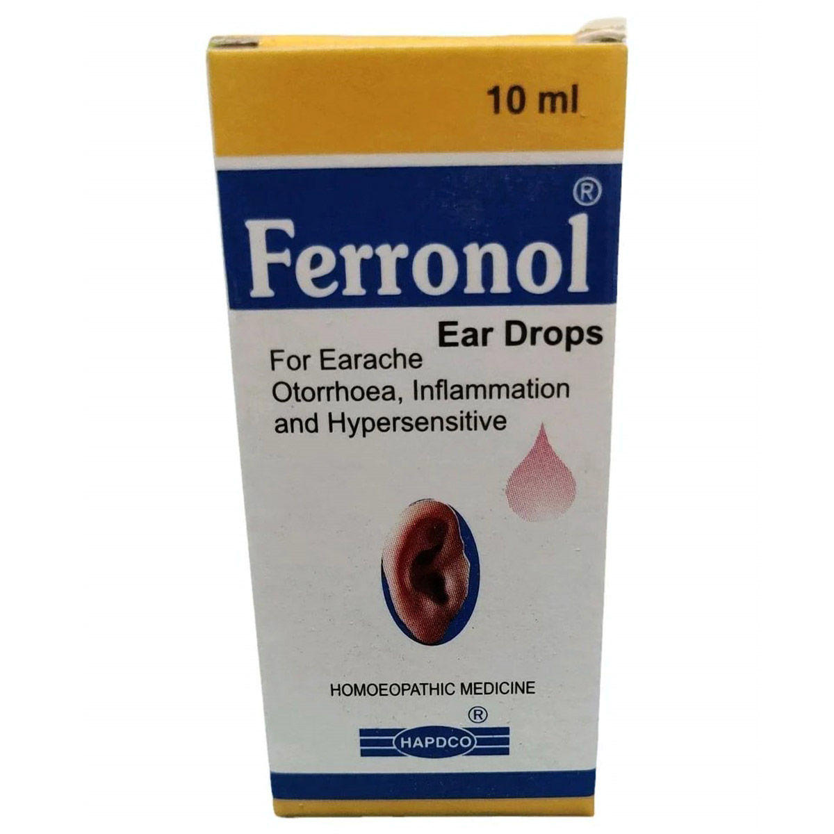 Hapdco Ferronol Ear Drops, 10 ml Uses, Benefits, Price Apollo Pharmacy