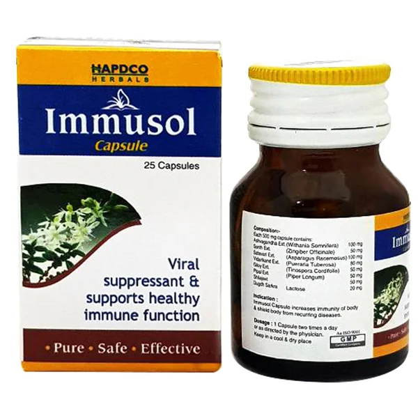Hapdco Immusol, 25 Capsules, Pack of 1