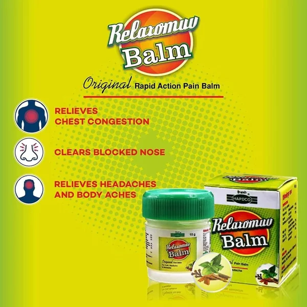 Hapdco Relaxomuv Balm, 10 gm