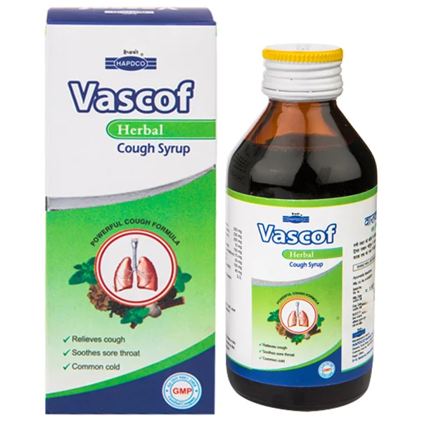 Hapdco Vascof Cough Syrup, 60 ml, Pack of 1