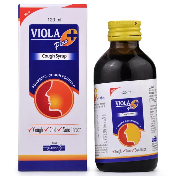 Hapdco Viola Plus Cough Syrup, 120 ml, Pack of 1