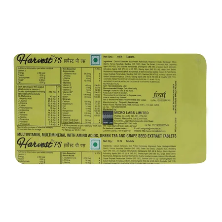 Harvest PS Tablet 10's