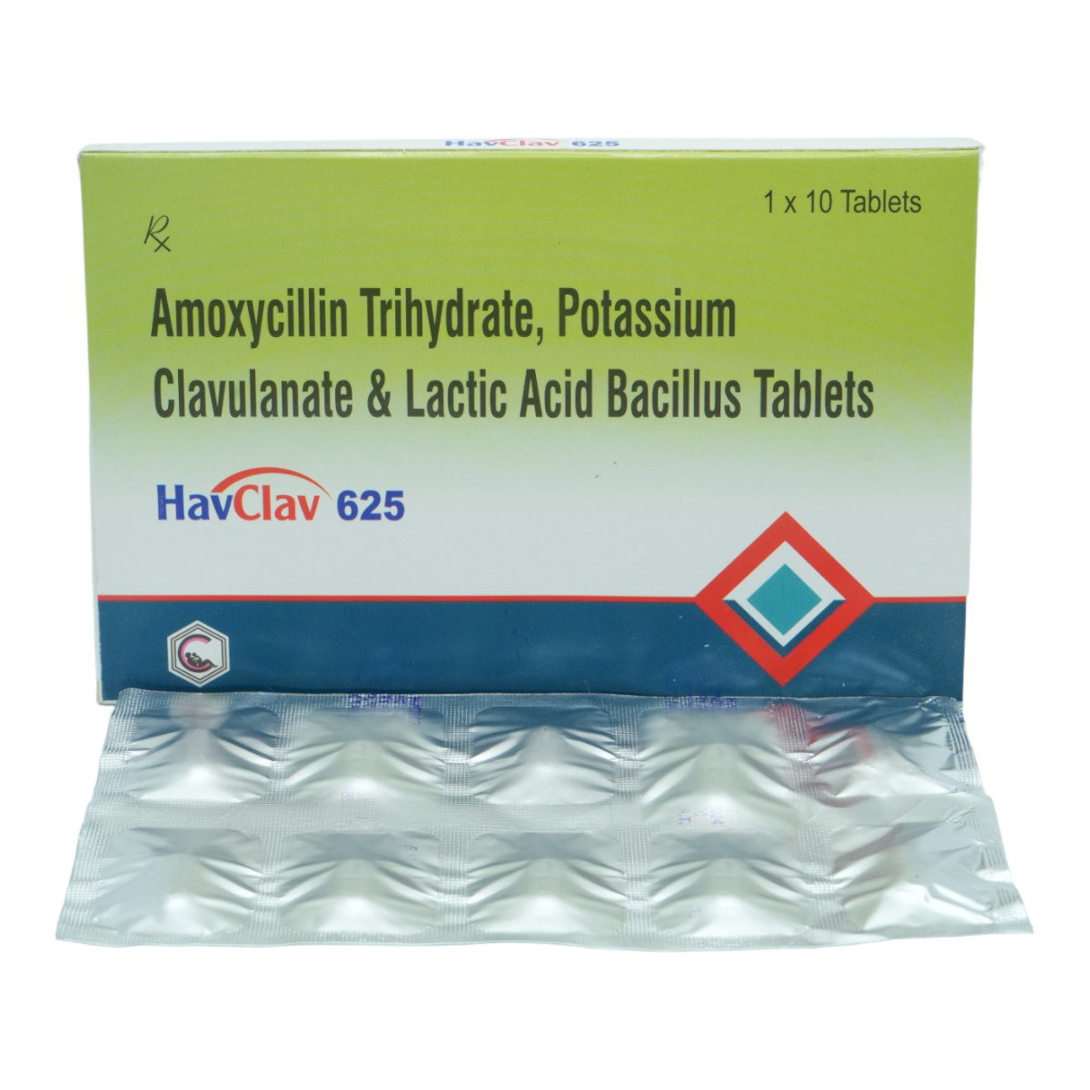 Havclav 625 Tablet 10's, Pack of 10 TabletS Havclav 625 Tablet 10's, Pack of 10 TabletS