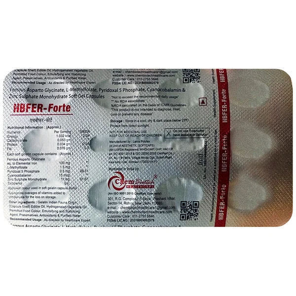 Hbfer-Forte Softgel Capsule 10's