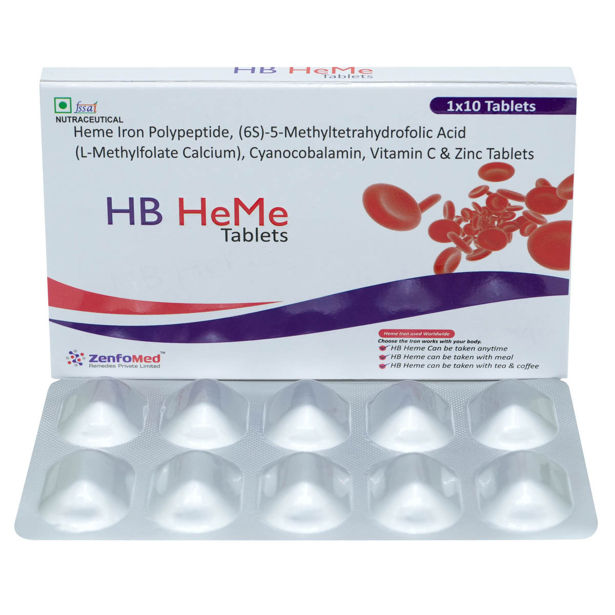 Hb Heme Tablet 10's Hb Heme Tablet 10's