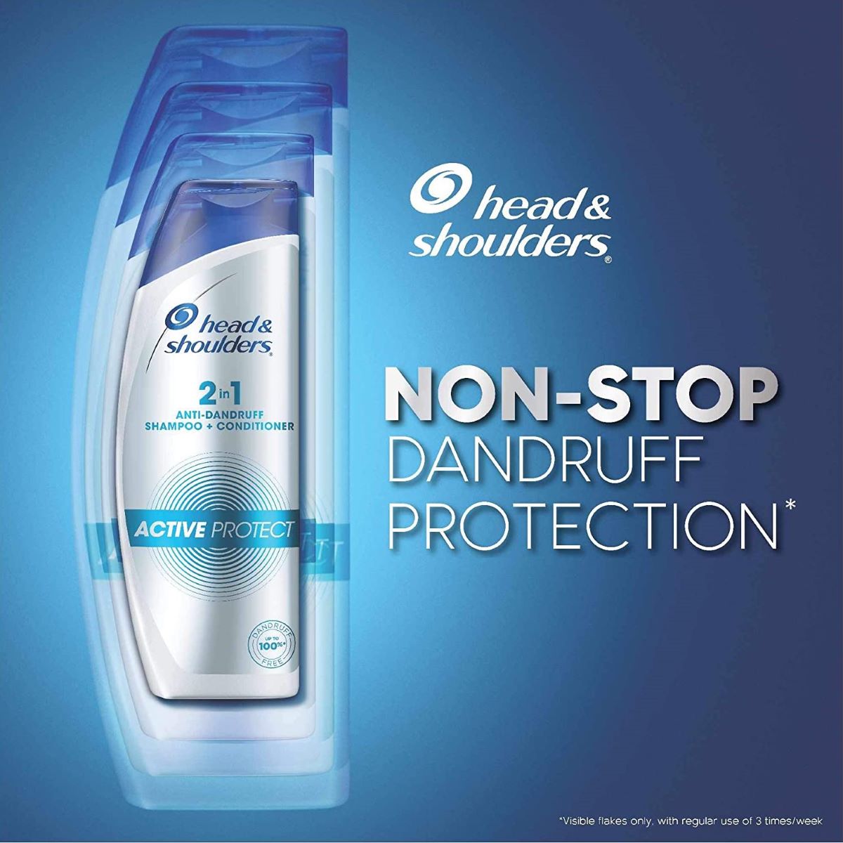 Head & Shoulders 2 in 1 Active Protect Anti-Dandruff Shampoo + Conditioner, 180 ml, Pack of 1 Head & Shoulders 2 in 1 Active Protect Anti-Dandruff Shampoo + Conditioner, 180 ml, Pack of 1