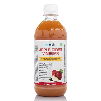 Healthvit Organic Apple Cider Vinegar, 500 ml, Pack of 1