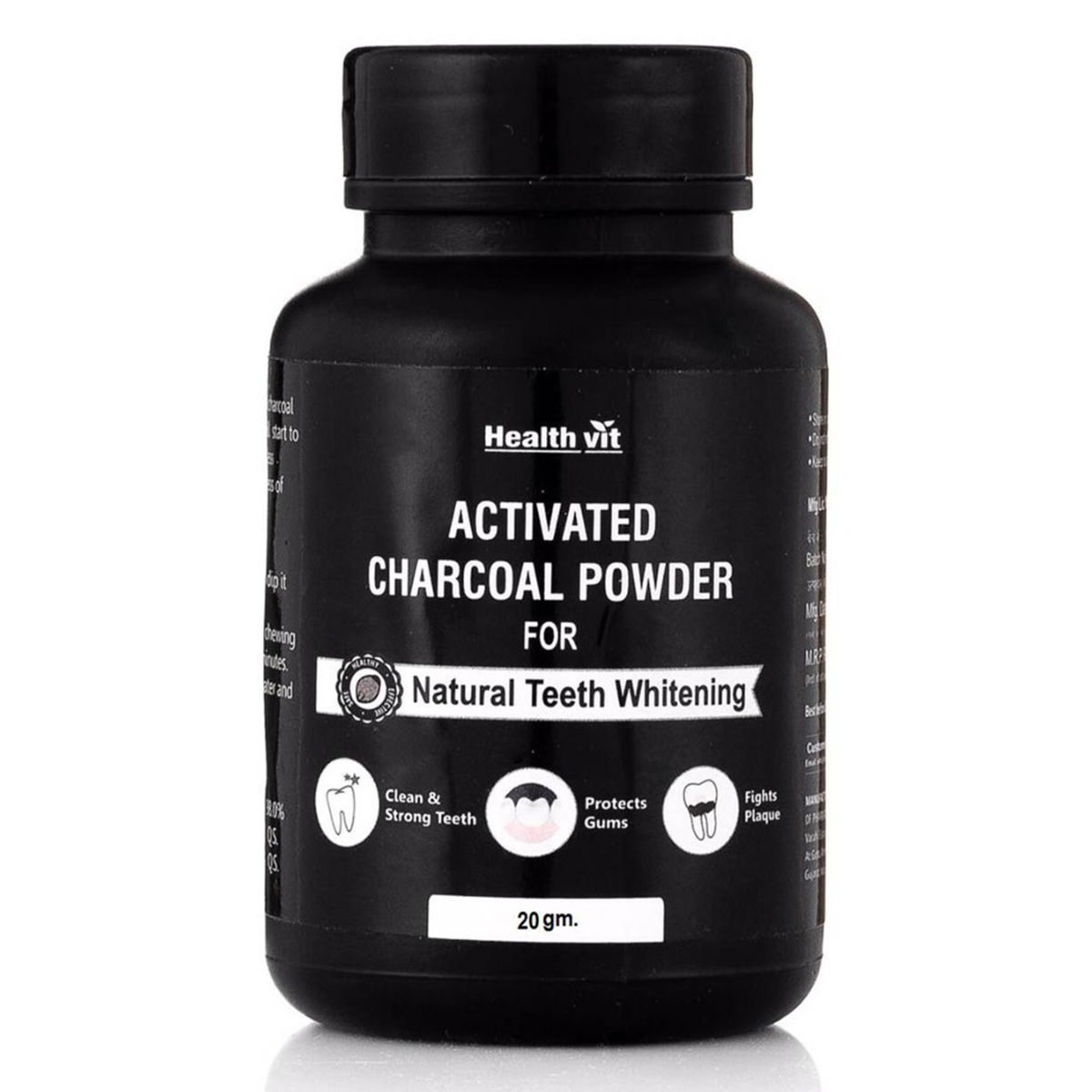Buy Healthvit Teeth Whitening Charcoal Powder, 20 gm Online
