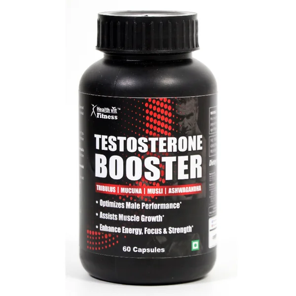 Healthvit Testosterone Booster, 60 Capsules, Pack of 1