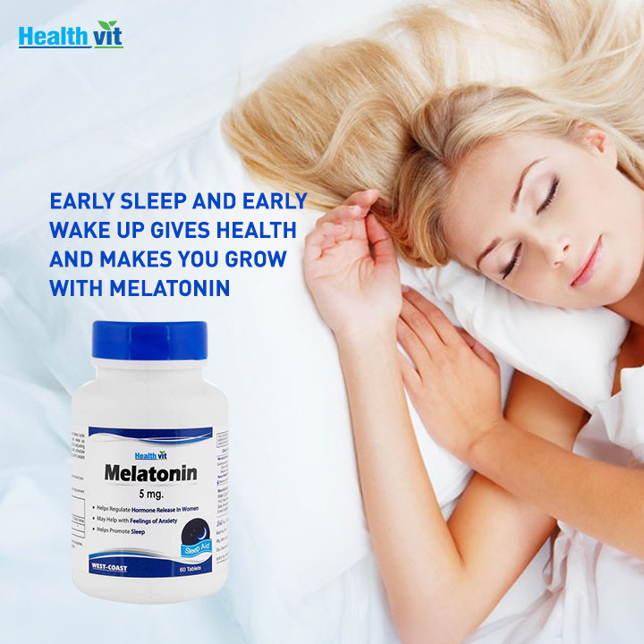 Healthvit Melatonin 10 mg, 60 Tablets, Pack of 1 Healthvit Melatonin 10 mg, 60 Tablets, Pack of 1