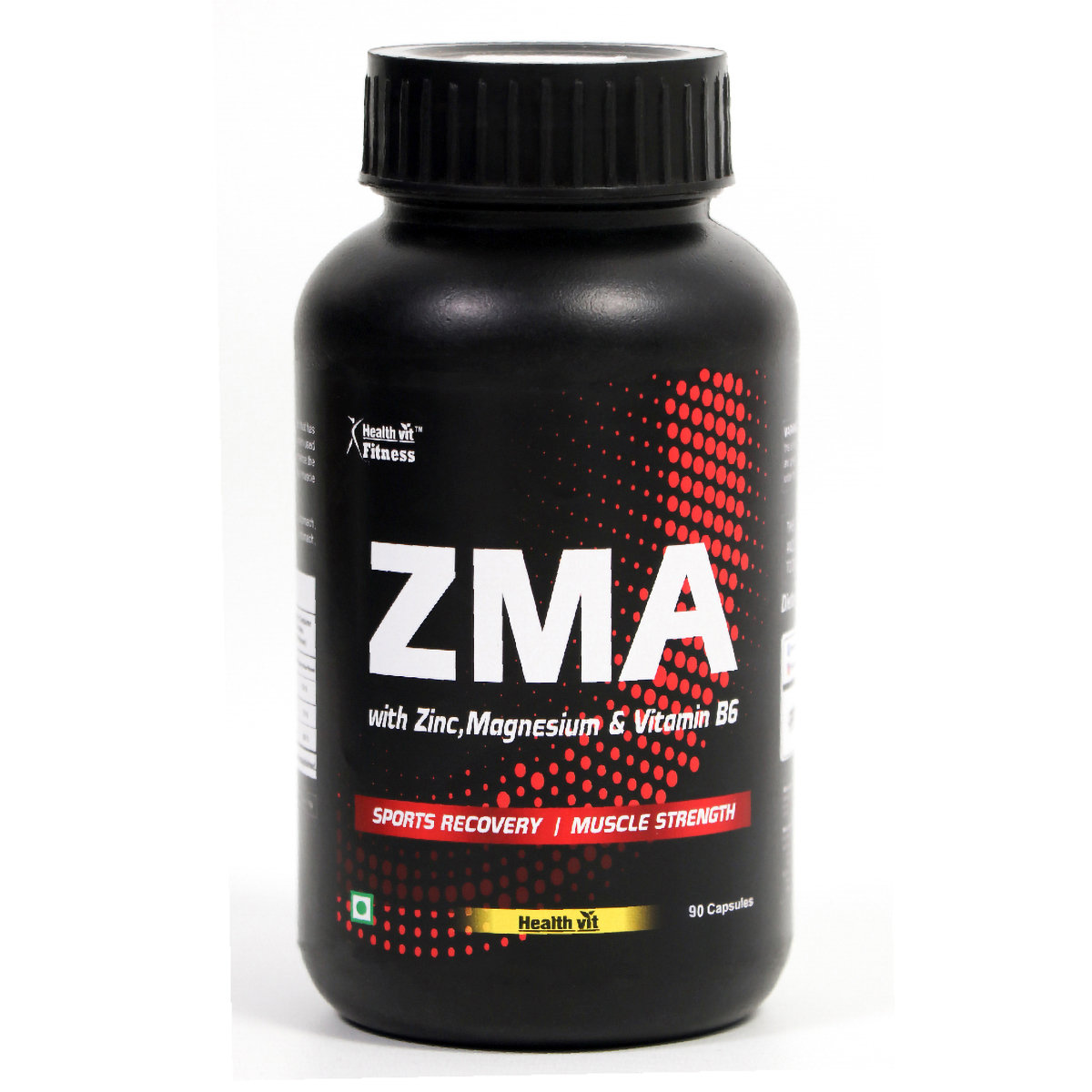 Healthvit ZMA ( Zinc, Magnesium, Vitamin B6), 90 Capsules, Pack of 1 Healthvit ZMA ( Zinc, Magnesium, Vitamin B6), 90 Capsules, Pack of 1