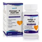 Healthvit Omega-3 Fish Oil 1000 mg, 60 Softgels, Pack of 1