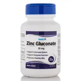 Healthvit Zinc Gluconate 50 mg, 60 Capsules, Pack of 1