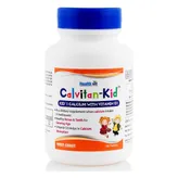 Healthvit Calvitan-Kid Calcium 150 mg &amp; Vitamin D3 30 IU, 60 Tablets, Pack of 1
