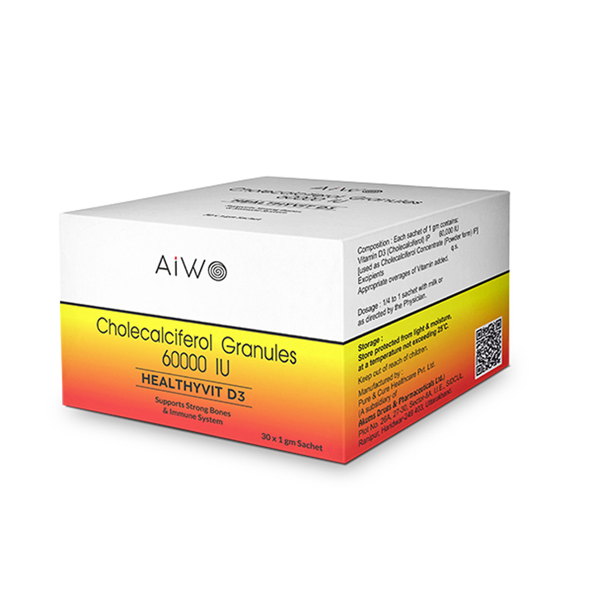 Healthyvit D3 60K Granules 1 gm, Pack of 1 Healthyvit D3 60K Granules 1 gm, Pack of 1