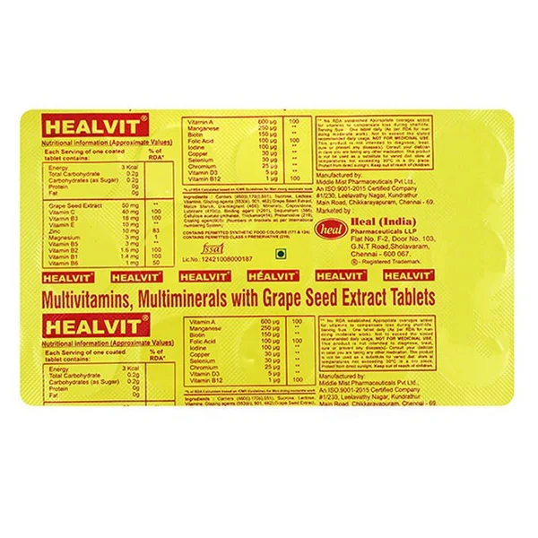 Healvit Tablet 15's