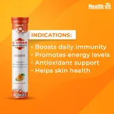 Healthvit C-Vitan Orange Flavour Effervescent, 20 Tablets, Pack of 1