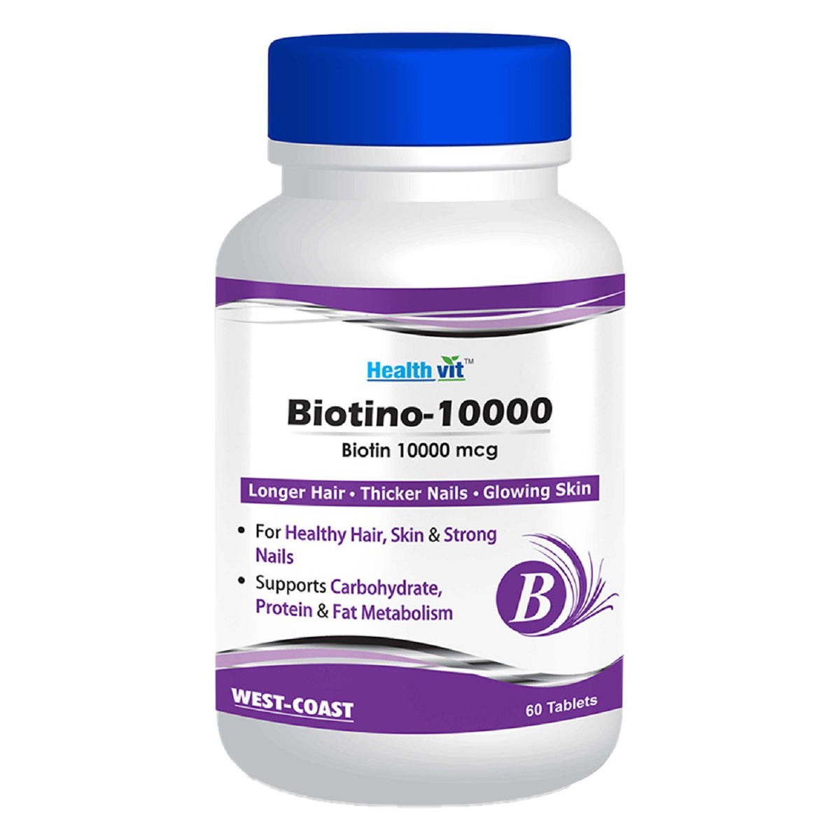 Buy Healthvit Biotino 10000, 60 Tablets Online