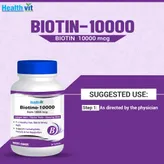 Healthvit Biotino 10000, 60 Tablets, Pack of 1
