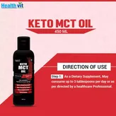Healthvit Fitness Keto MCT Oil, 450 ml, Pack of 1