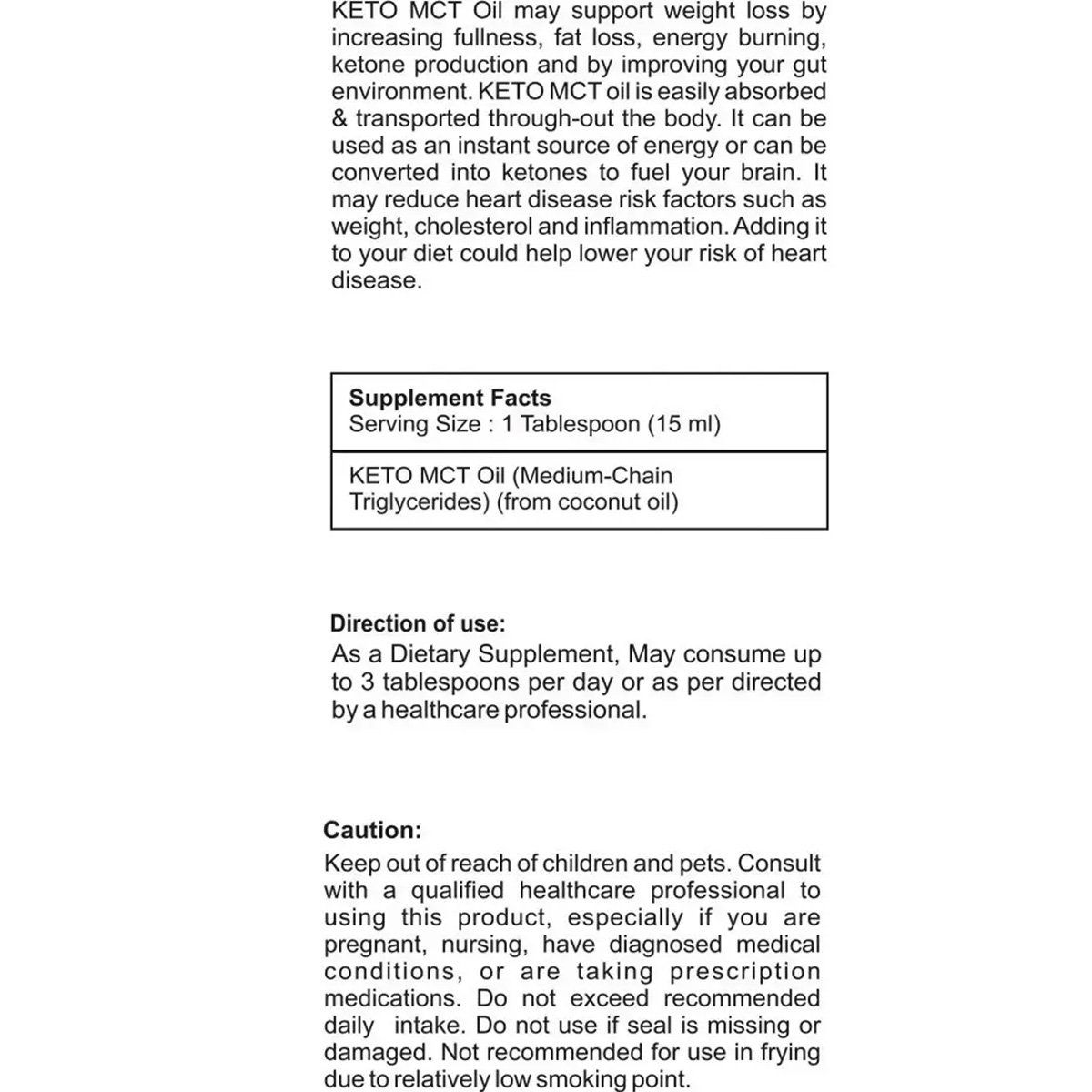 Healthvit Fitness Keto MCT Oil, 450 ml, Pack of 1 Healthvit Fitness Keto MCT Oil, 450 ml, Pack of 1