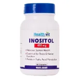 Healthvit Inositol 650 mg, 60 Capsules, Pack of 1