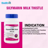 Healthvit Silymarin Milk Thistle 400 mg, 60 Capsules, Pack of 1