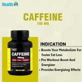 Healthvit Fitness Caffeine 100 mg, 60 Tablets, Pack of 1