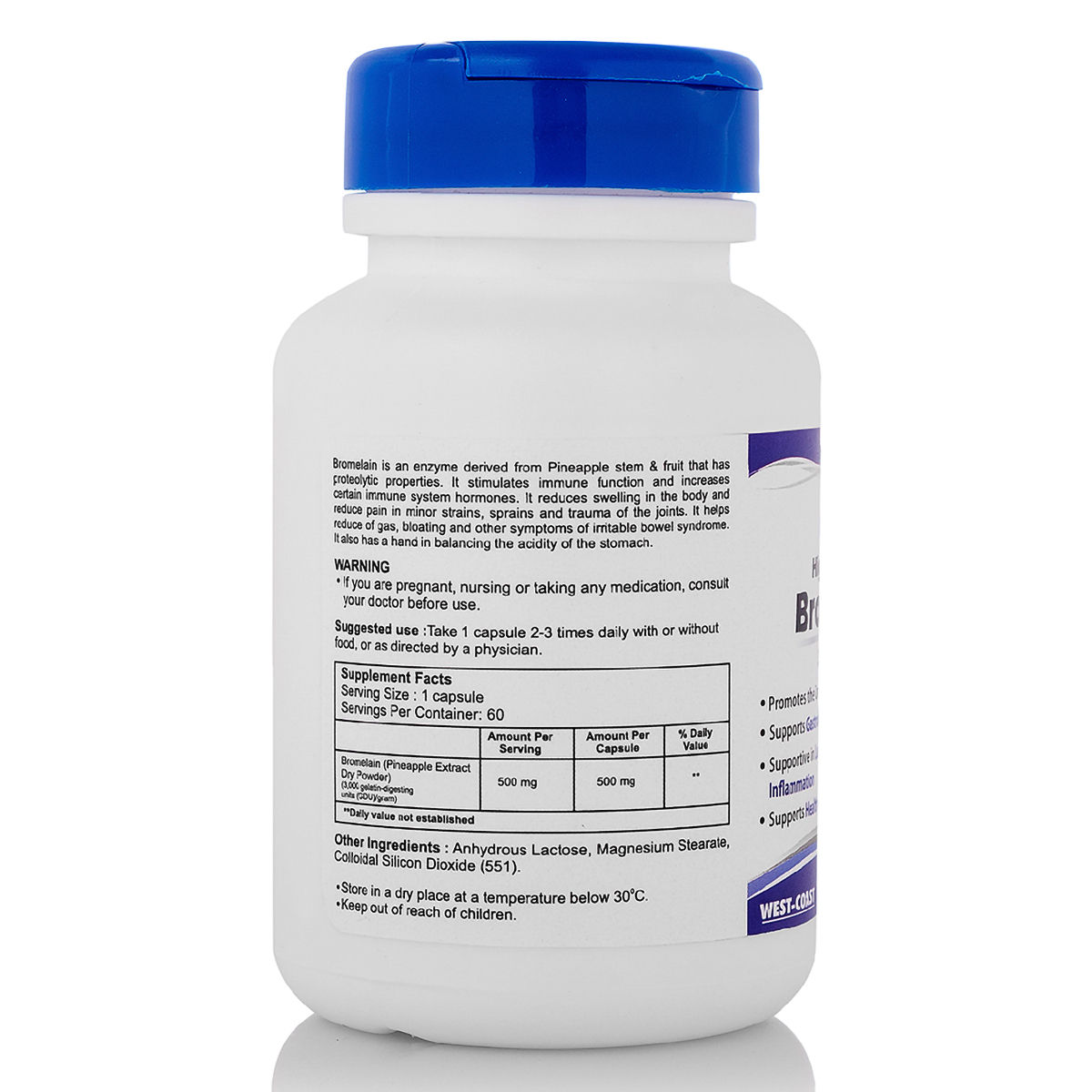 Healthvit High Potency Bromelain 3000 GDU, 60 Capsules Price, Uses