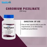 Healthvit Chromium Picolinate 200 mg, 60 Capsules, Pack of 1