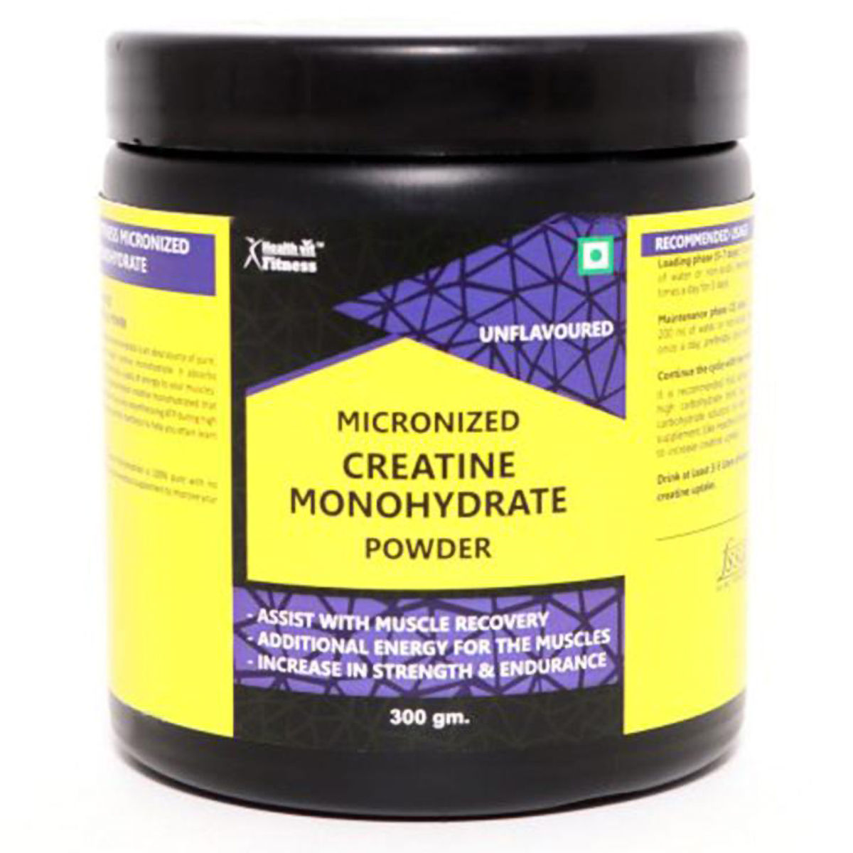 Buy Healthvit Fitness Micronised Creatine Monohydrate Powder, 300 gm Online