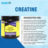 Healthvit Fitness Micronised Creatine Monohydrate Powder, 300 gm, Pack of 1